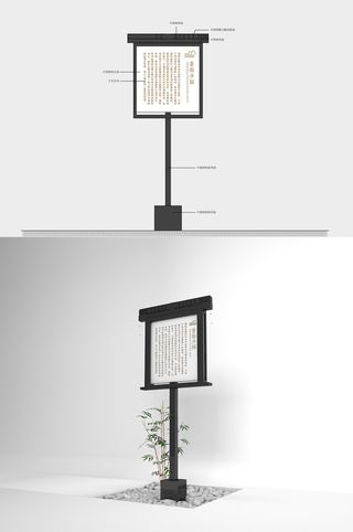 景区景点介绍牌公园介绍牌导视牌