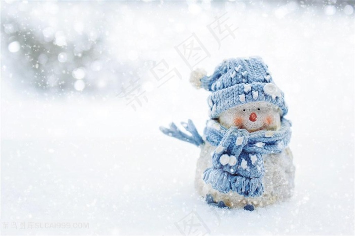 可爱小雪人图片