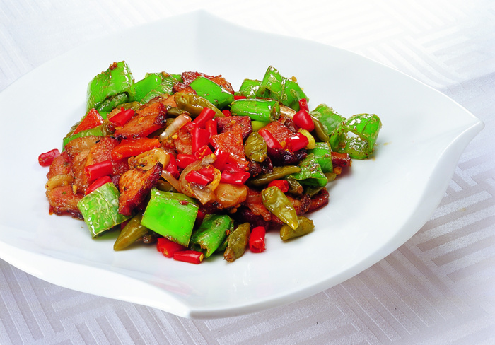 CXC06620一指天椒炒湖南烟肉