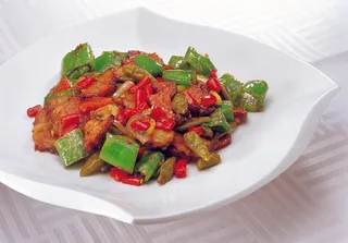 CXC06620一指天椒炒湖南烟肉