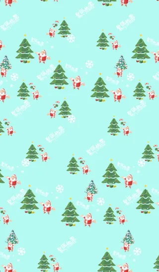 圣诞节无缝印花乱花