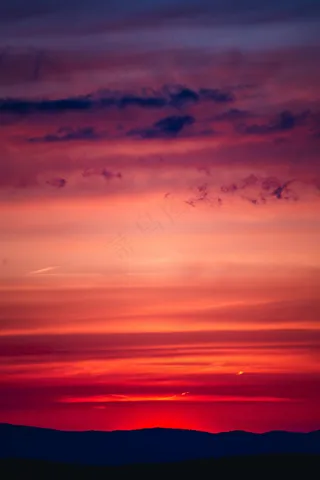 黄昏天空图片素材