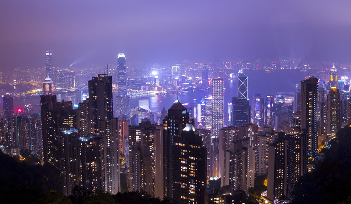 高清城市夜景风景