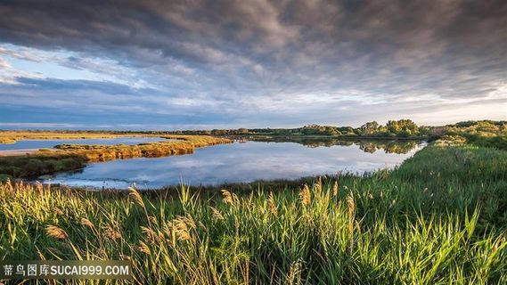 湖畔美景风景画壁纸