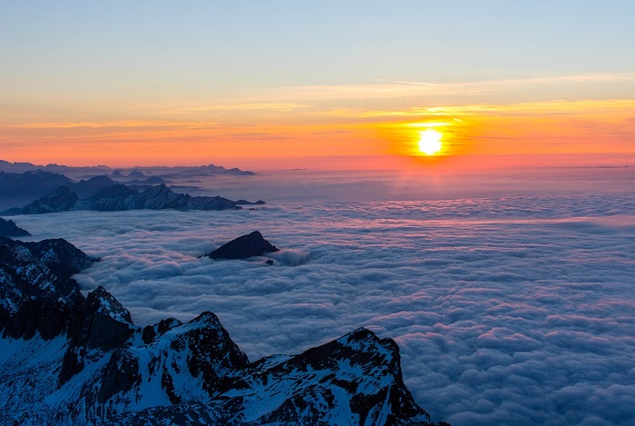 冬天自然背景风景