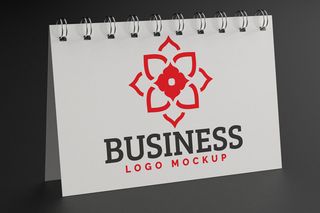 日历logo样机模板