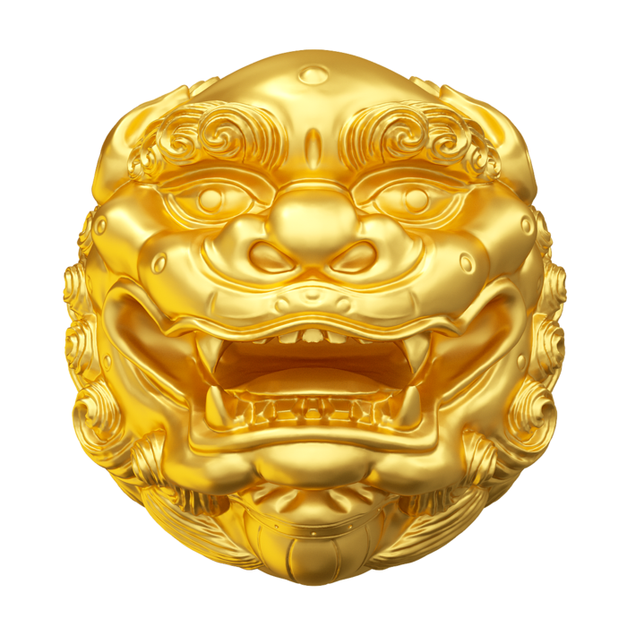 金色狮子素材免扣