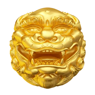 金色狮子素材免扣