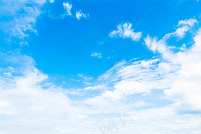 蓝天白云图片背景图