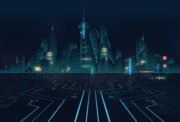 几何抽象粒子线条光线科技感网页banner展板背景AI矢量设计素材