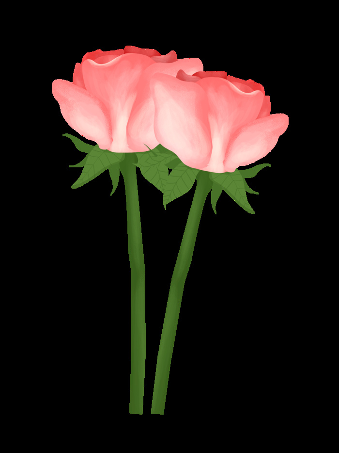 鲜花玫瑰免扣素材