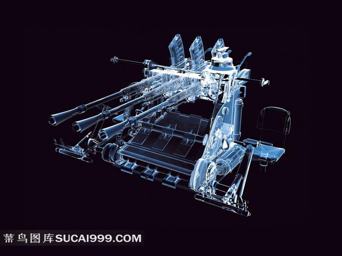 X光战争武器透视图素材