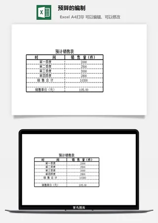 预算的编制财务行政EXCEL模板