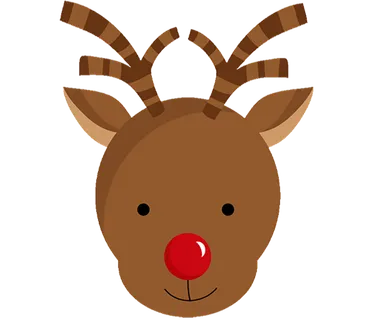 卡通小鹿头素材