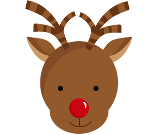 卡通小鹿头素材