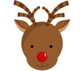 卡通小鹿头素材