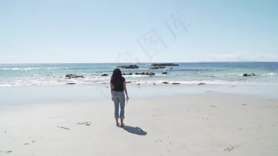 海滩, 女孩, 女士, 海, 海洋, 旅行, 夏天, 冲浪