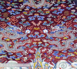 龙纹祥云吉祥图案刺绣