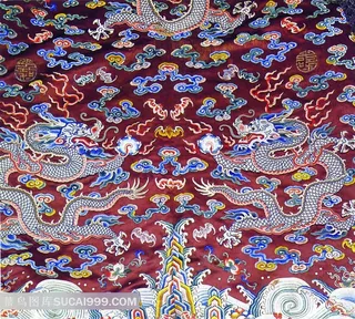 龙纹祥云吉祥图案刺绣