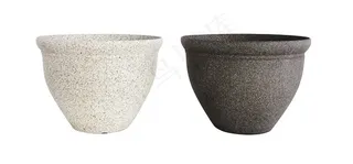 磨砂花盆无背景