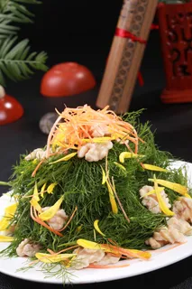 茴香苗拌桃仁 (1)