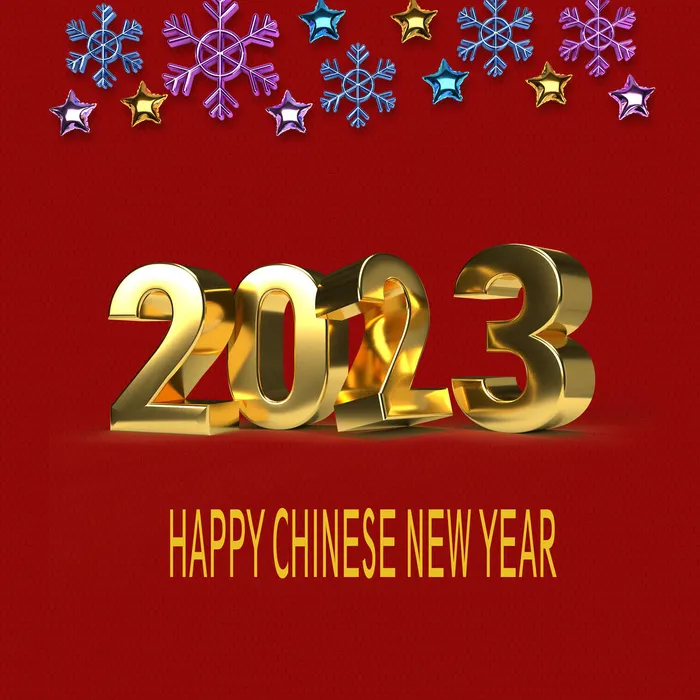 2023年兔年红色背景psd模版下载
