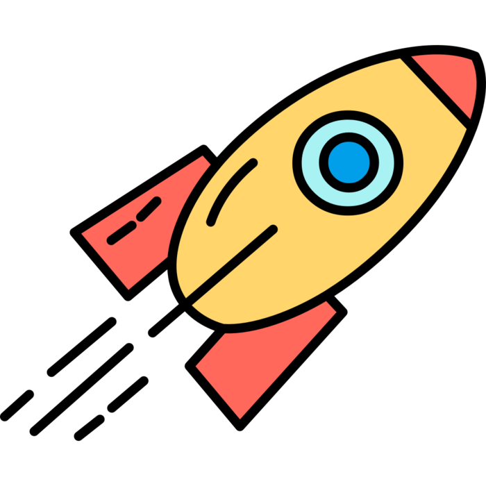 火箭简笔画图标