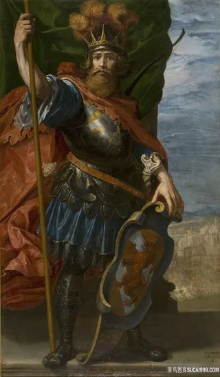 卡杜佐，维森特，阿陶弗，国王戈多风景画油画