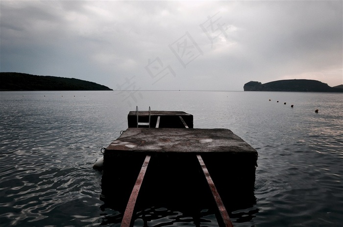 大海延伸的石台婚纱摄影地点高清图片素材