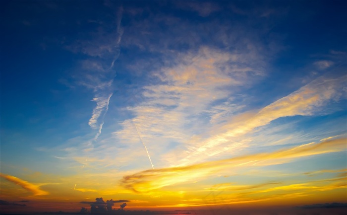 落日夕阳天空背景