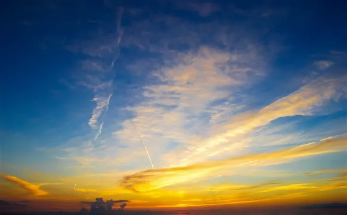 落日夕阳天空背景