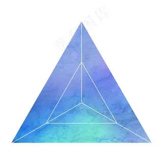 三角形的蓝色背景