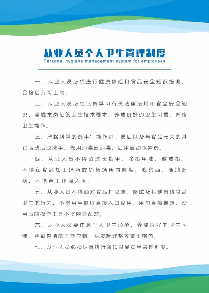 蓝色制度牌cdr矢量模版下载