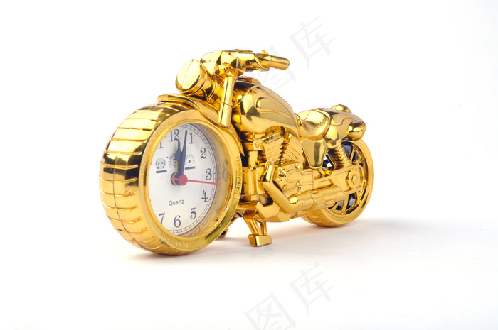 黄色摩托车闹钟图片