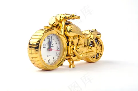 黄色摩托车闹钟图片