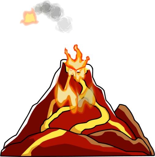 火山 PNG免抠(654x660)