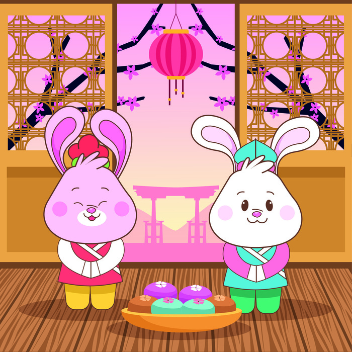 设计中秋节背景风景eps,ai矢量模版下载