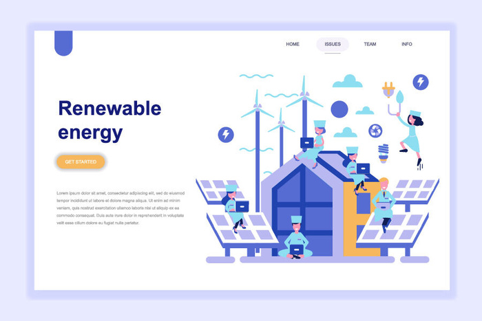 2.5D扁平化卡通商务办公科技感UI网页banner设计AI矢量EPS素材