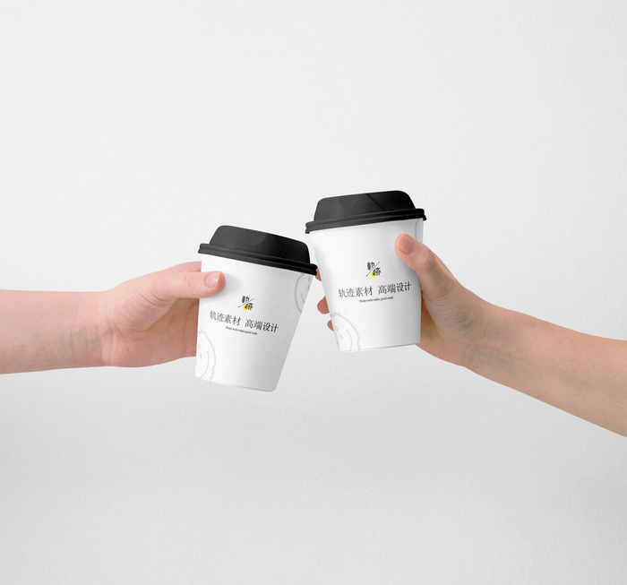 高端文创艺术品牌饮品杯VI样机