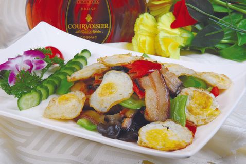 0911CC-820鸽蛋炒腊肉