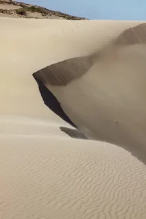 沙漠上出现的滑坡