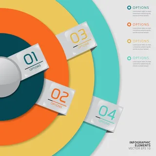 免抠潮流彩色标签