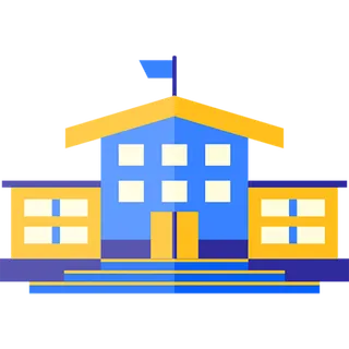 校园蓝色卡通少儿兴趣班素材