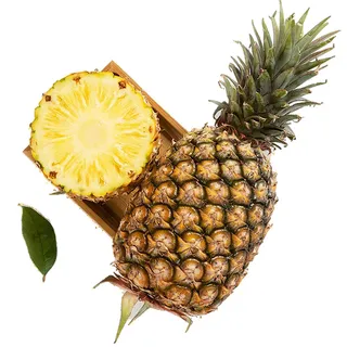 菠萝-1水果超市商品白底图免抠实物摄影png格式图片透明底