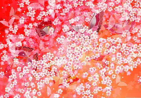 图片设计素材背景鸟语花香