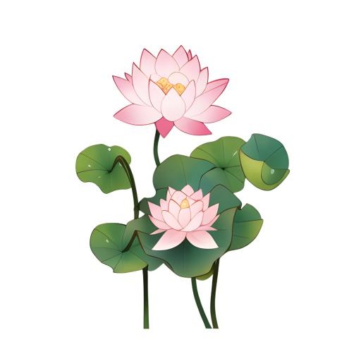 荷花莲花免抠