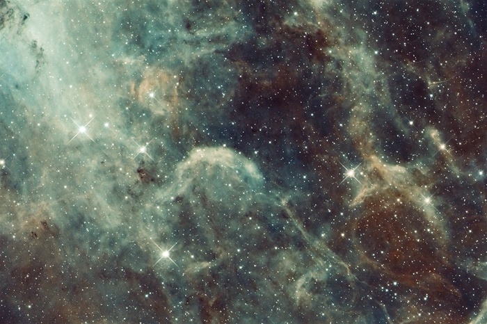 科幻闪亮的星云背景高清图片