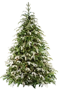 圣诞树带雪花免扣