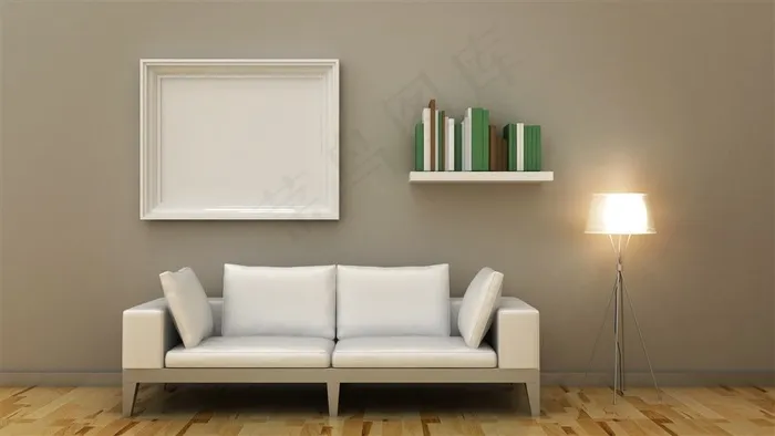 简约而又时尚的沙发背景墙