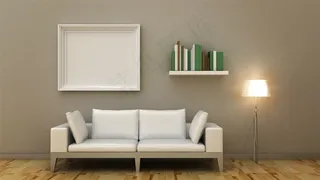 简约而又时尚的沙发背景墙